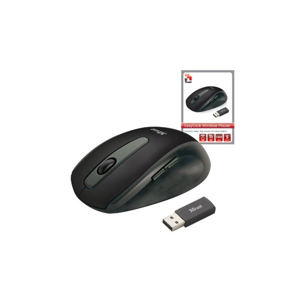 Vezeték Nélküli Egér EasyClick, Optikai, Fekete Vezeték Nélküli Egér EasyClick, Optikai, Fekete