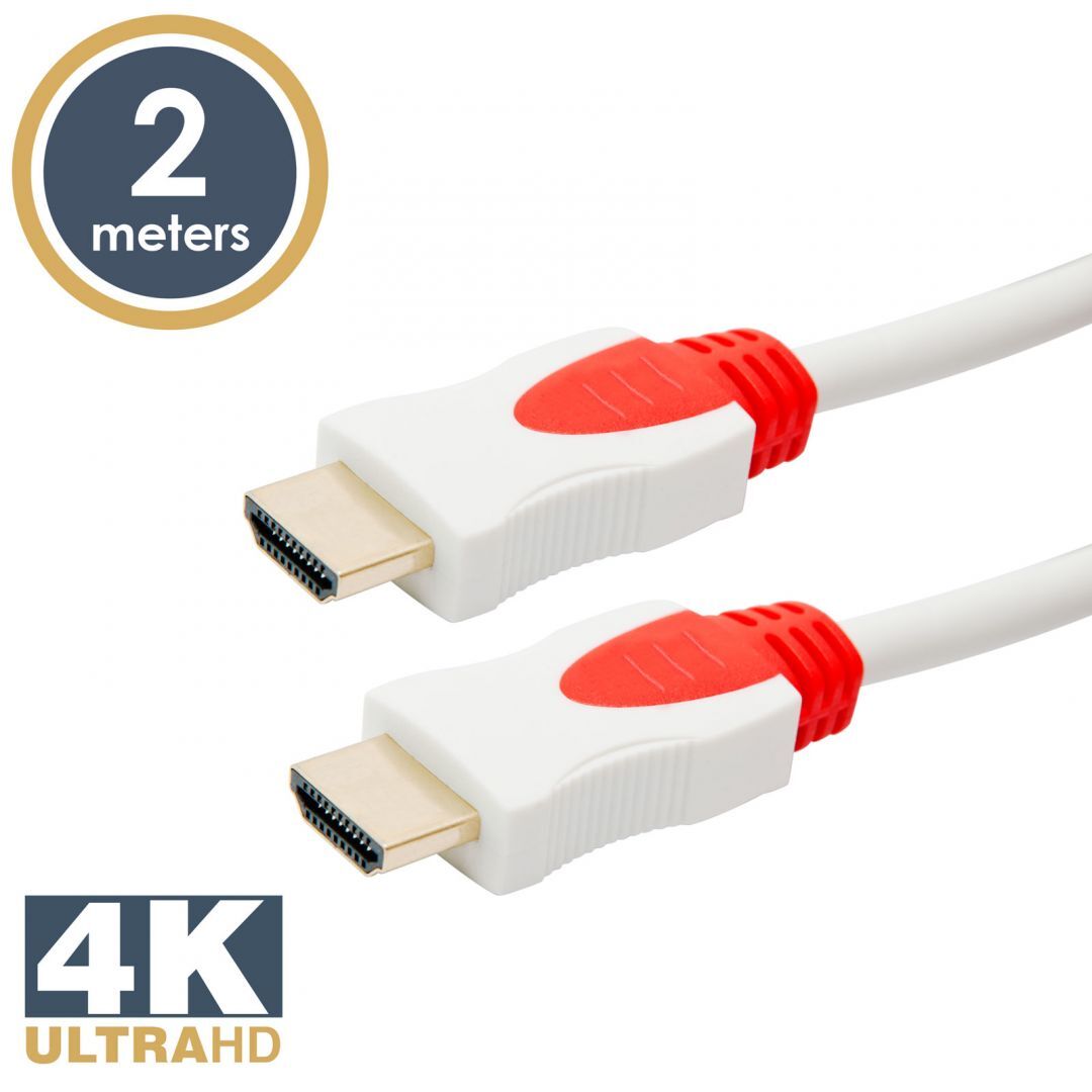 Delight Jelk&aacute;bel HDMI-HDMI 2.0 3D aranyozott Am/Am 2m White