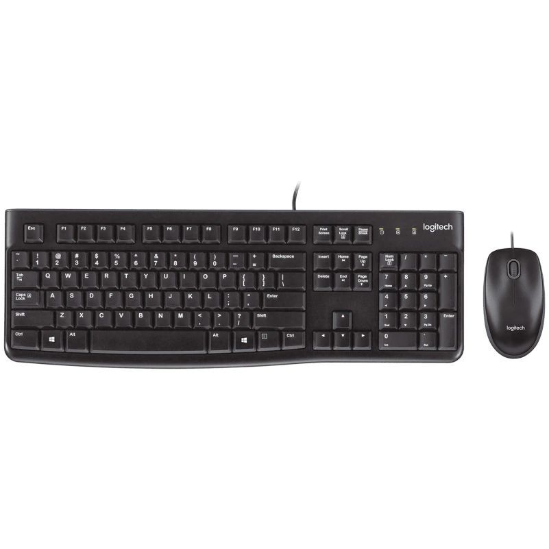 Logitech MK120 USB billentyûzet + egér Black US