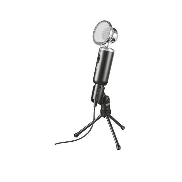 Mikrofon - Madell (c.sz:21672; Studió design; Zaj szűrő előtét; 3,5mm jack; 250cm kábel; állvány; fekete) Mikrofon - Madell (c.sz:21672; Studió design; Zaj szűrő előtét; 3,5mm jack; 250cm kábel; állvány; fekete)