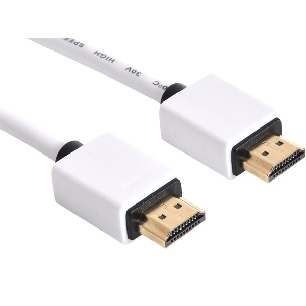 Kábel - HDMI Saver (2m; HDMI 2.0; fehér)